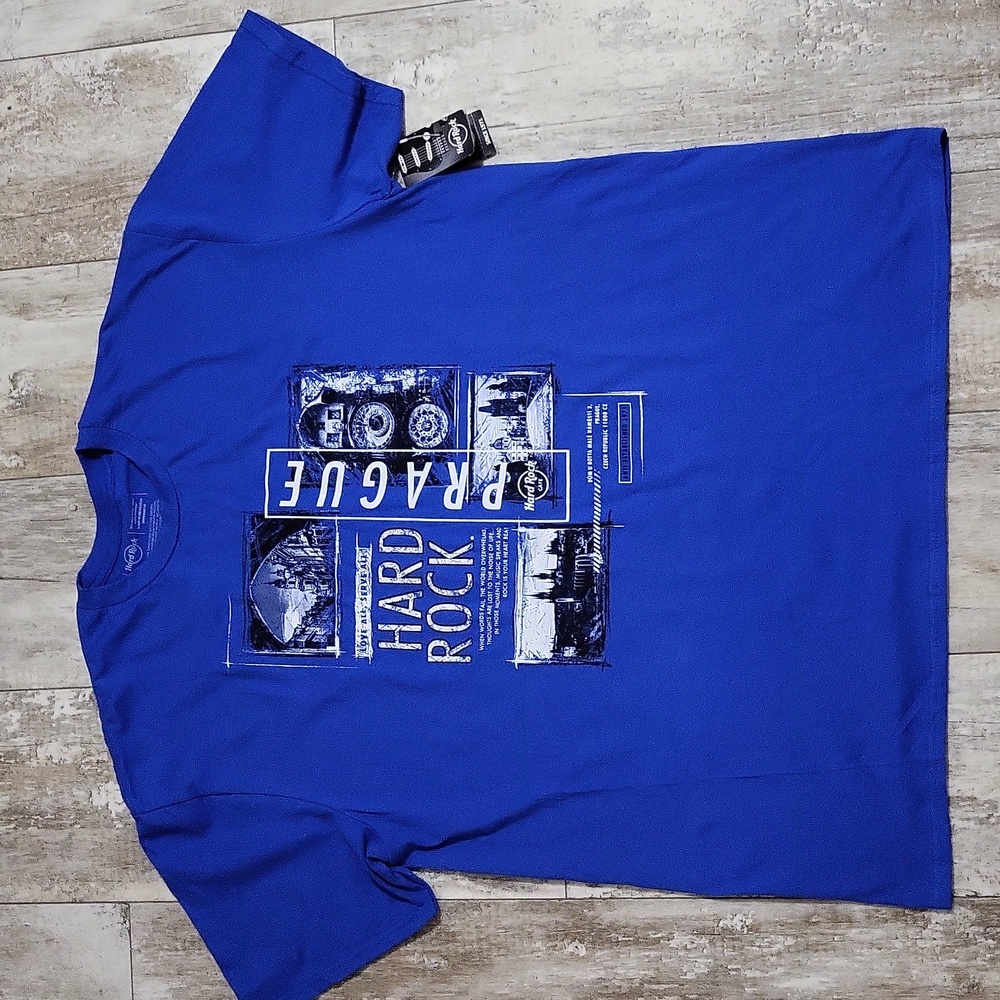 Hard Rock Prague, Czech Republic Cotton Graphic Tee Shirt